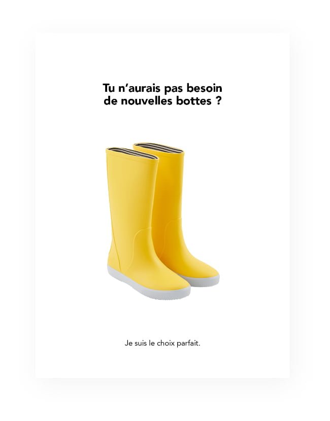 exemple d'affiche épurée