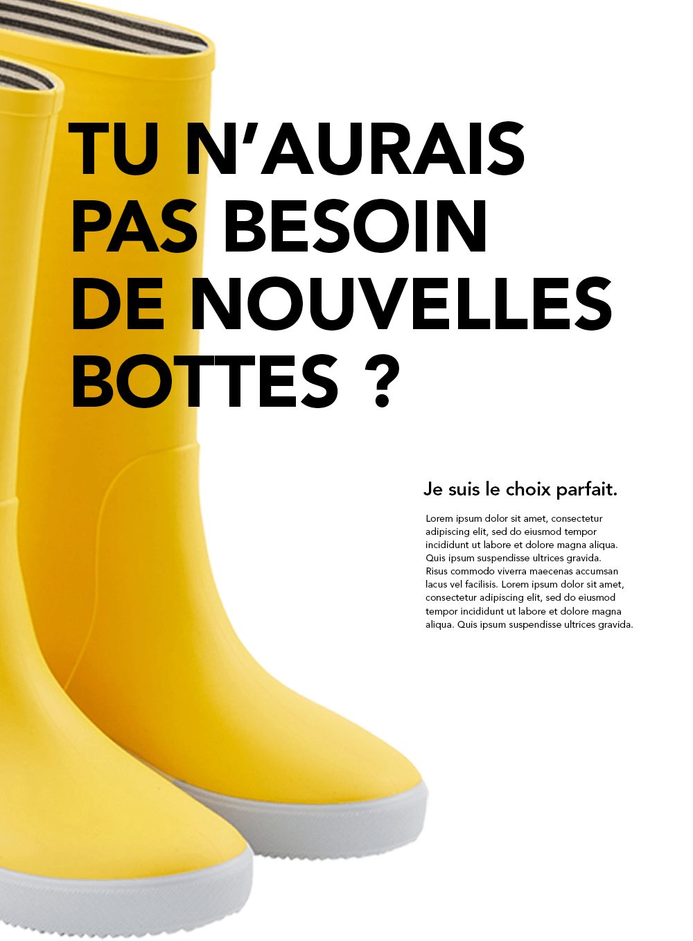 exemple d'affiche contrastée